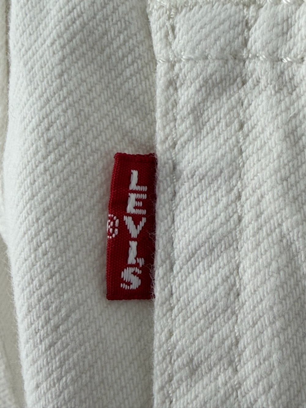 Levis Premium Baggy Dad Wide Leg Off White Jeans 28 Minimalist Edgy High Rise - Picture 6 of 14